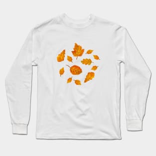 Autumn leaves Illustration Long Sleeve T-Shirt